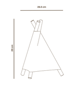 Lámpara artesanal Tipi