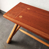 banco artesanal madera