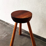 taburete madera tallado