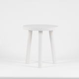 Taburete/Mesita Baja Artesanal Dama White by Jaque