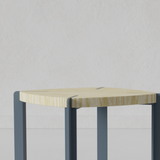 Taburete Apilable Blue Viga by Nico Cook