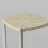 Taburete Apilable Beige Viga by Nico Cook