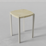 Taburete Apilable Beige Viga by Nico Cook