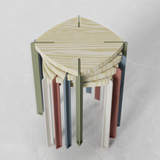 Taburete Apilable Blue Viga by Nico Cook