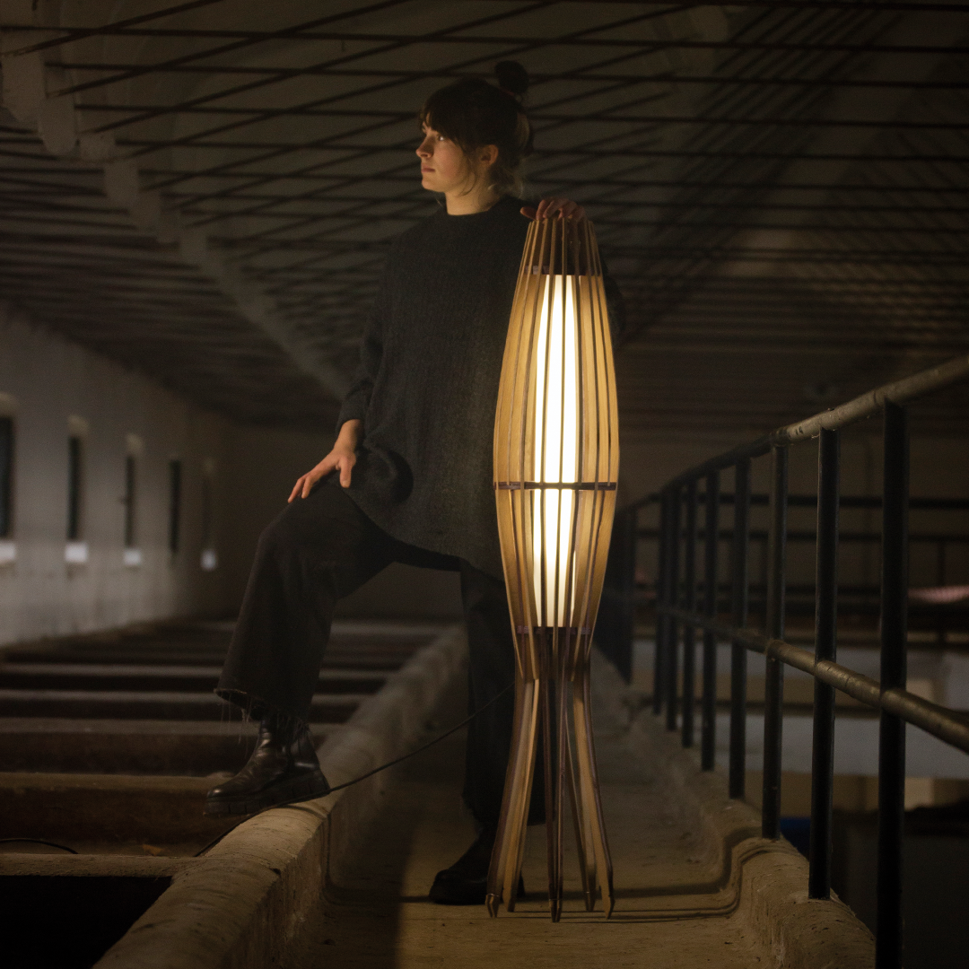 Lámparas de madera artesanales
