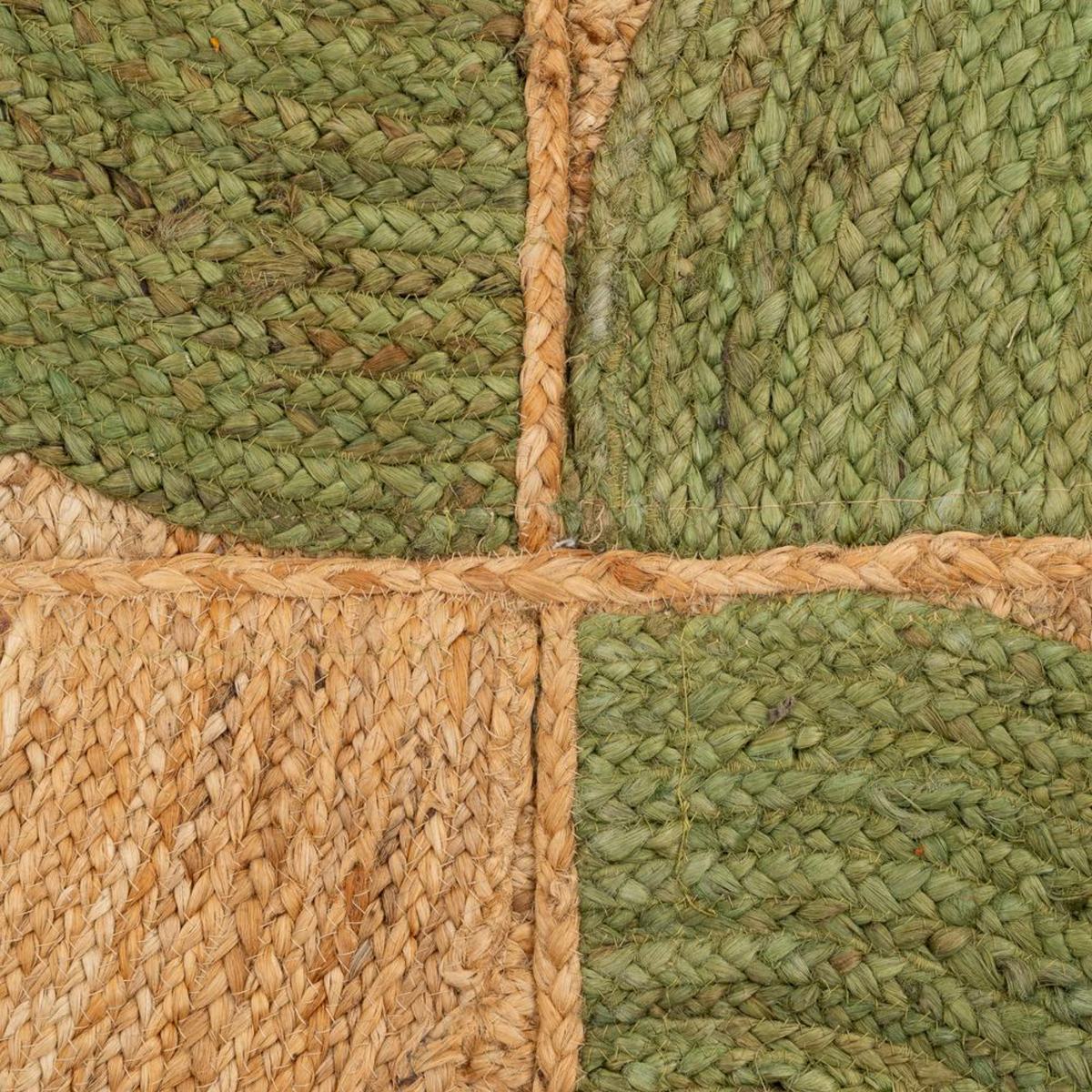 Alfombra ALCOY de yute verde