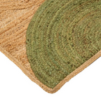 Alfombra ALCOY de yute verde