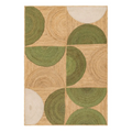 Alfombra ALCOY de yute verde