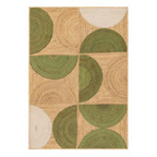 Alfombra ALCOY de yute verde