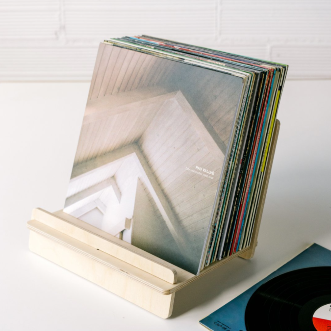 LA GATZARA Vinyl Record Bookshelf and Stand