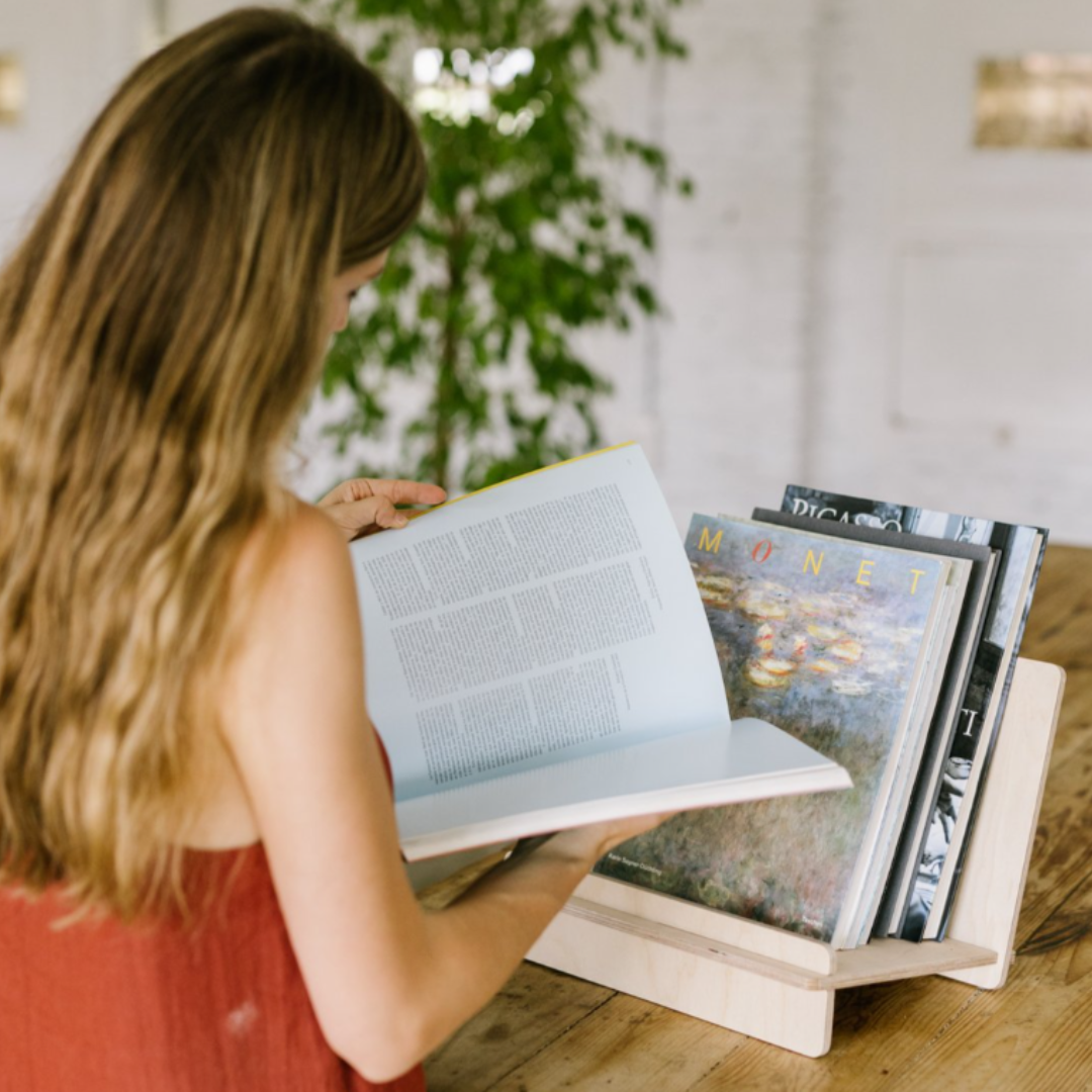 LA GATZARA Vinyl Record Bookshelf and Stand