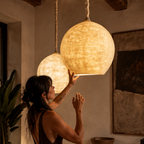 Lámpara Colgante Cocoon Nest de lana