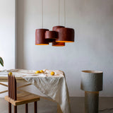 lampara escultorica papel mache