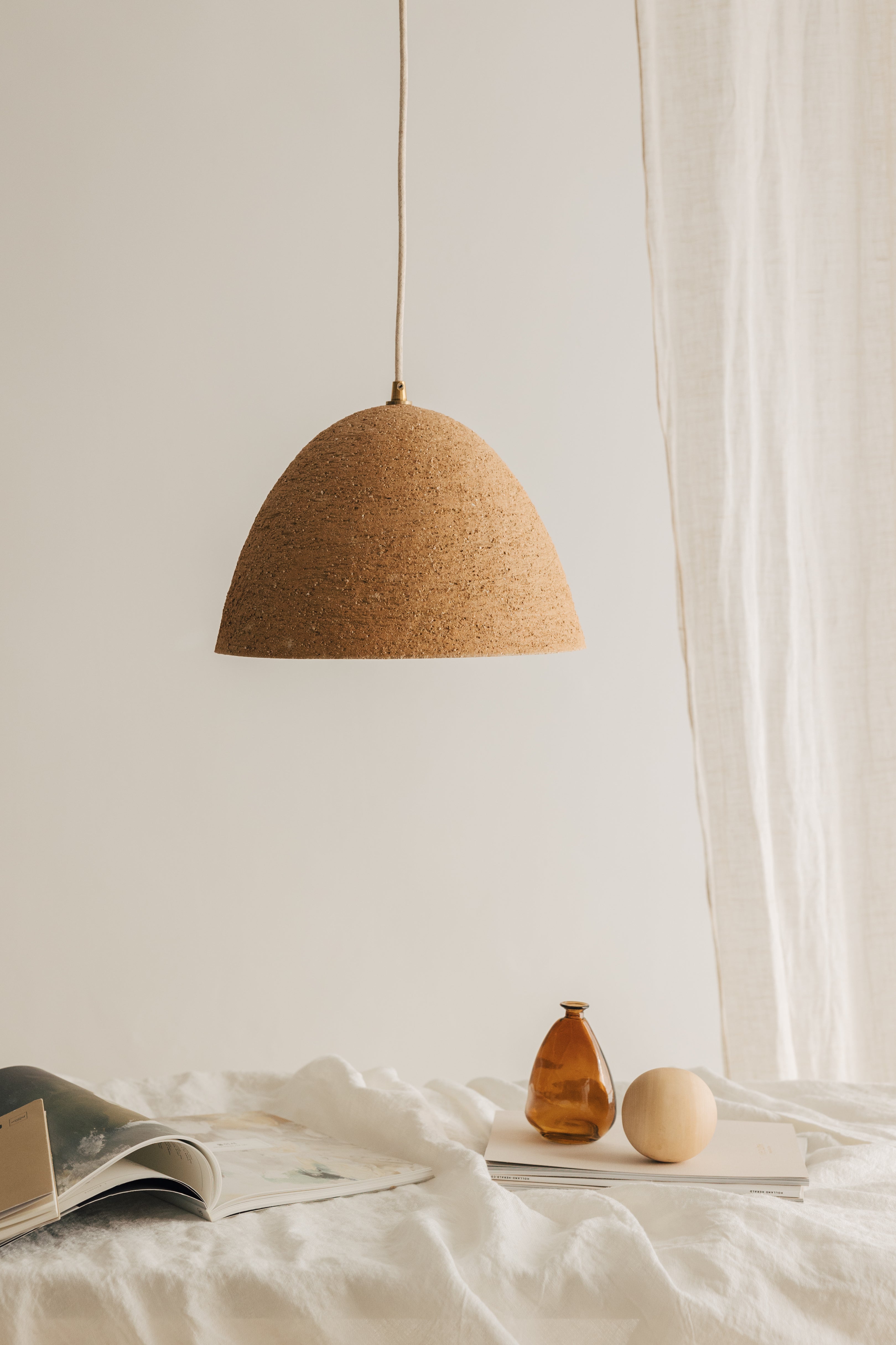 Lámpara Colgante de Cerámica Terracota Portinatx