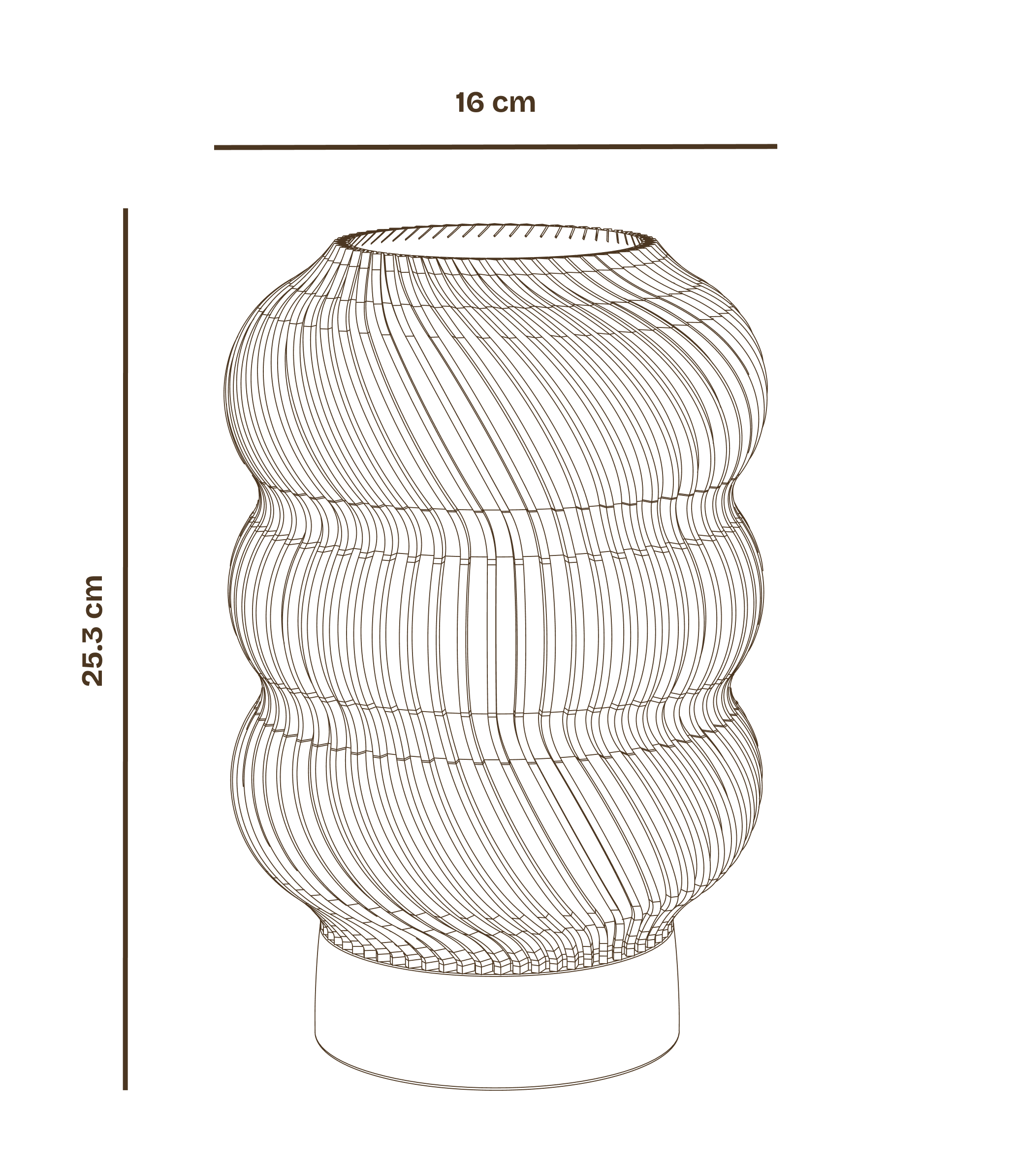 Wavy Adjustable Lamp