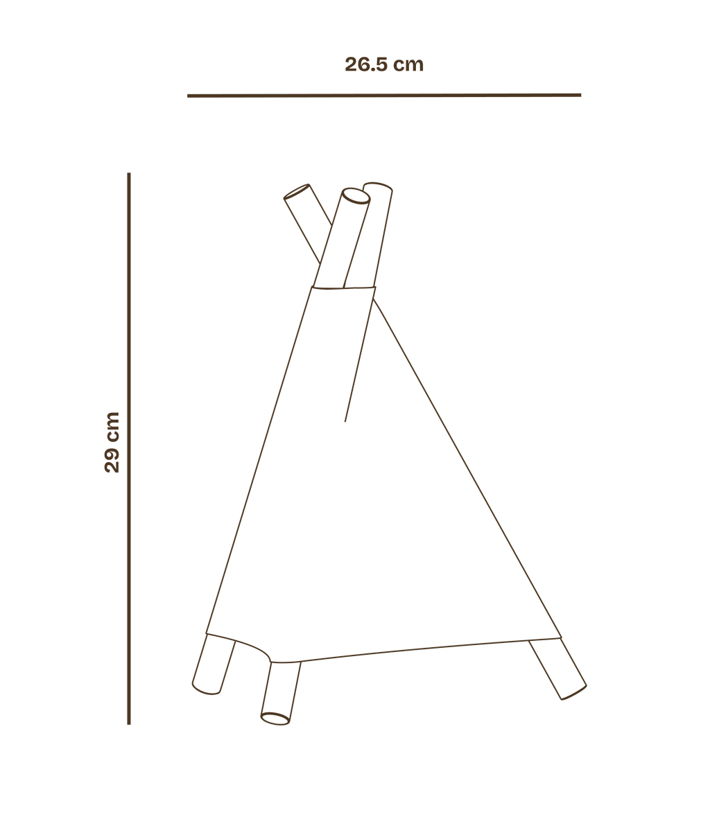 Lámpara de mesa Tipi regulable