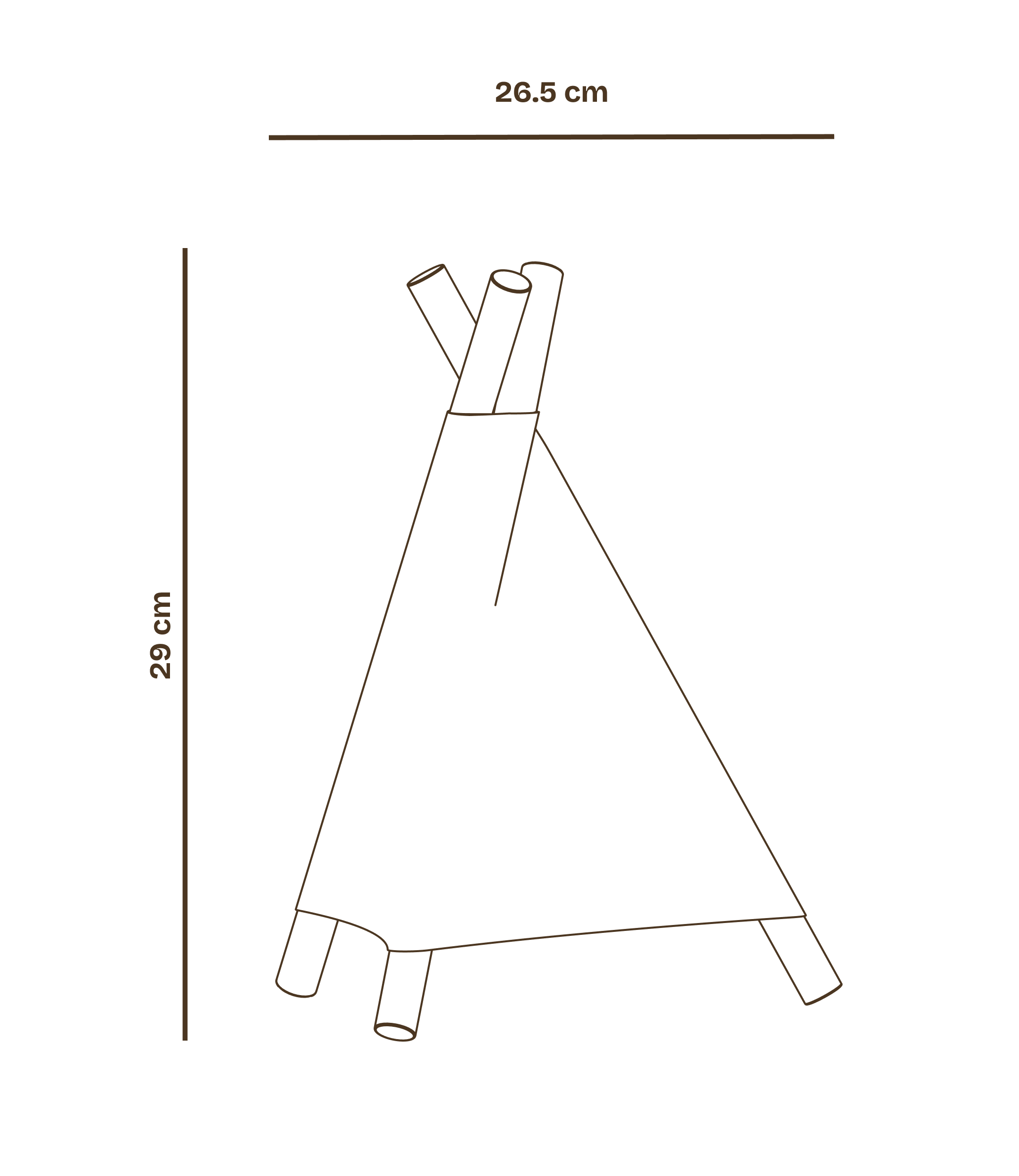 Lámpara de mesa Tipi regulable