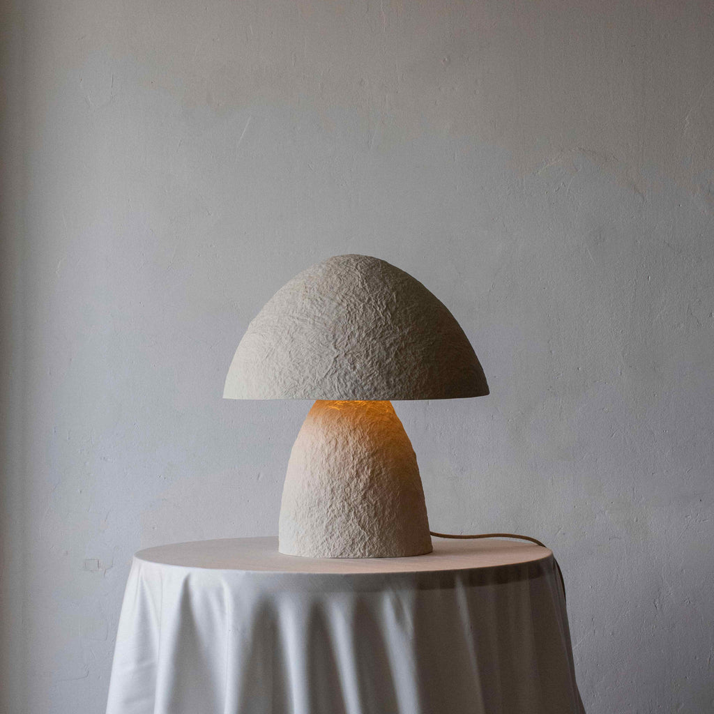 lampara artesanal mesa boletus