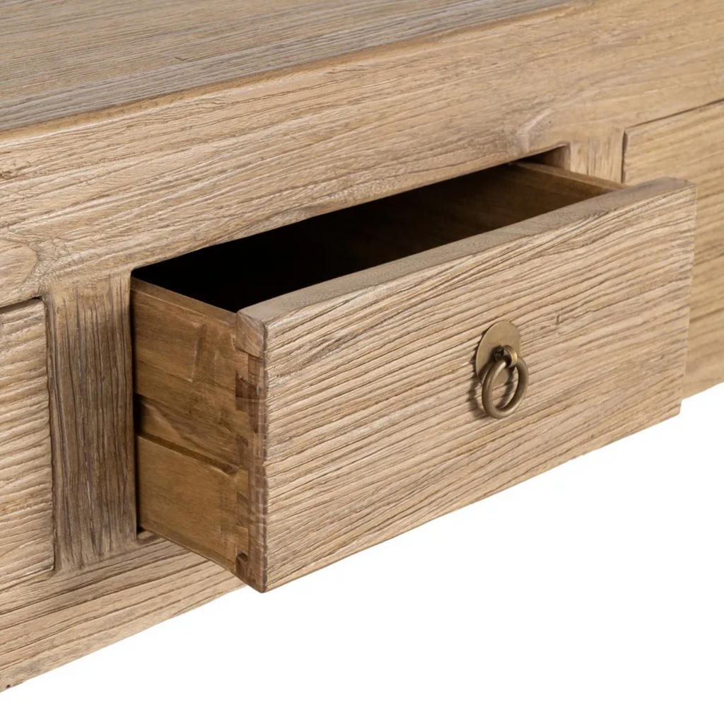 consola madera olmo reciclada