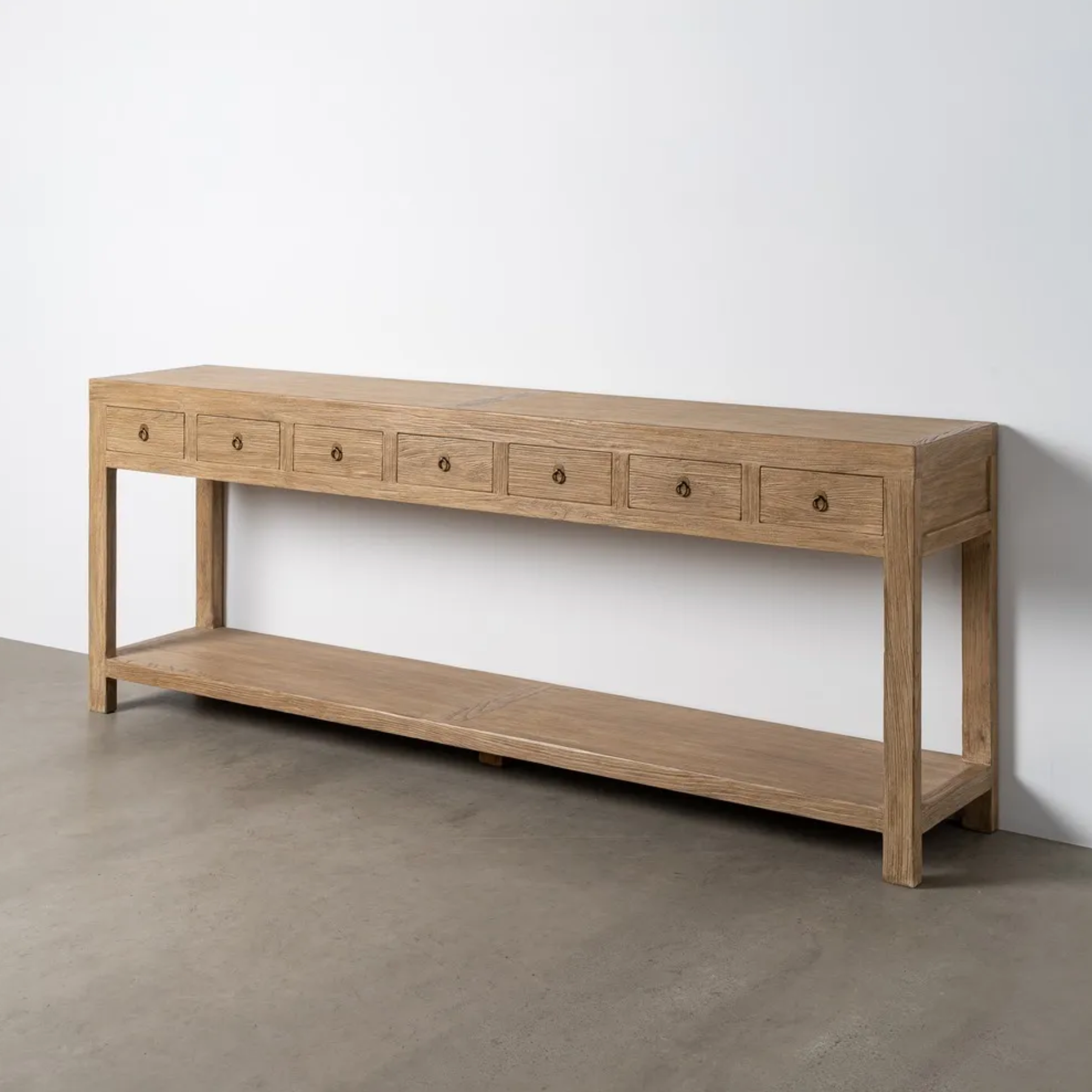 consola artesanal madera