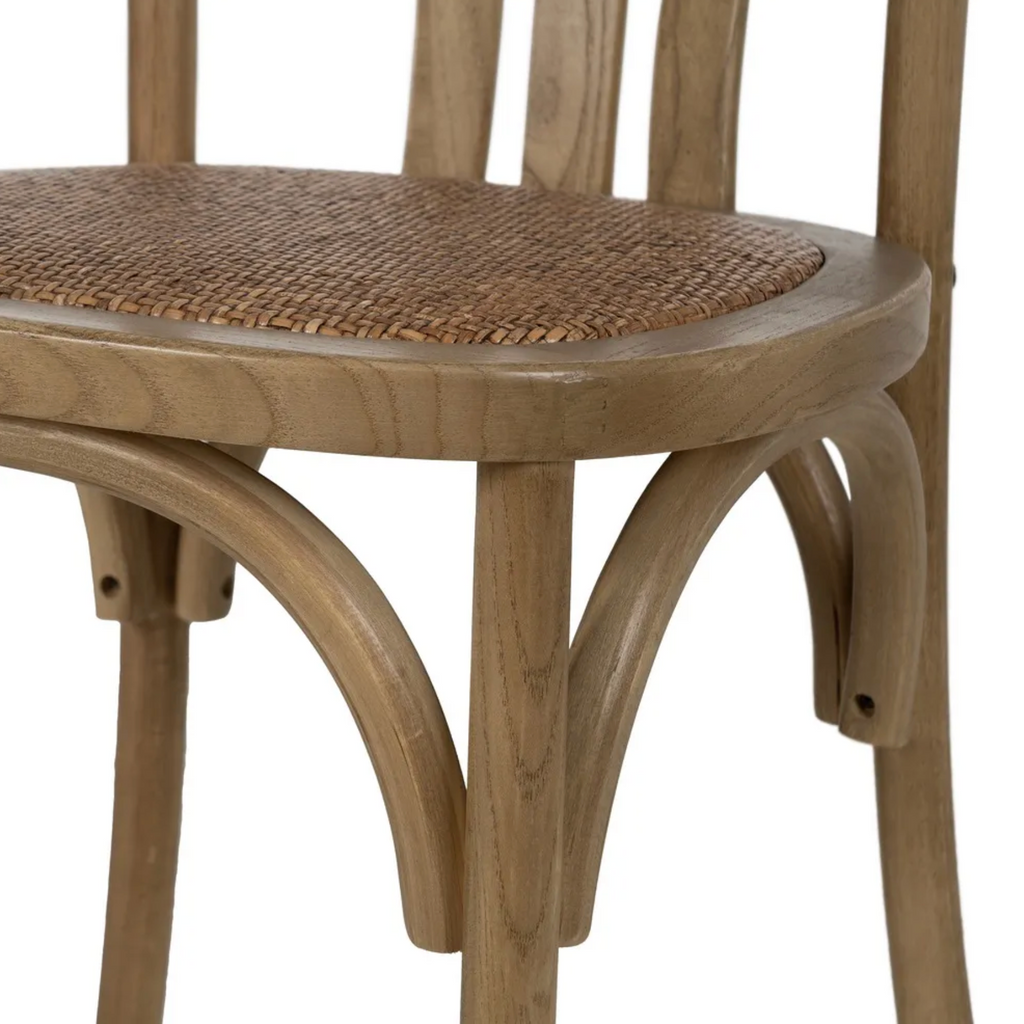 Silla EIRA tipo bistró | Silla de madera maciza de olmo | Munay