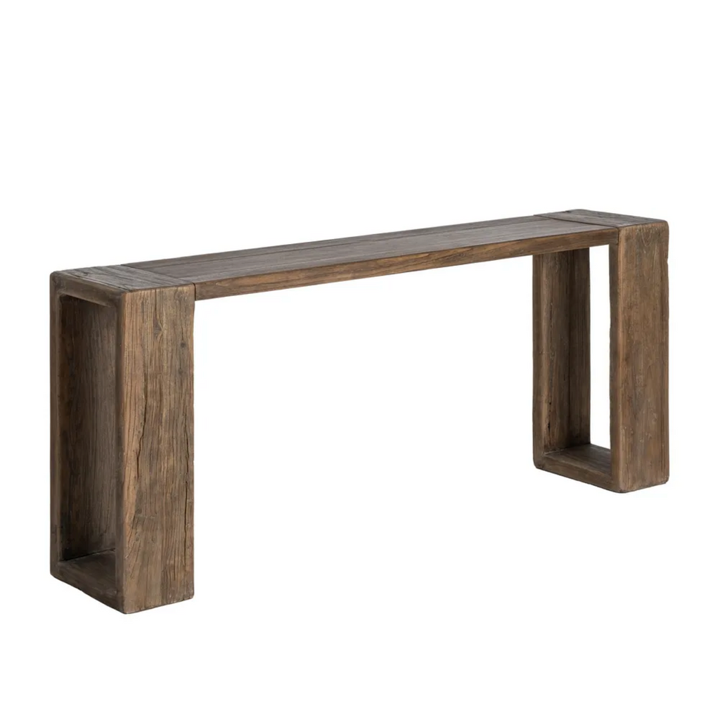 consola madera envejecida reciclada