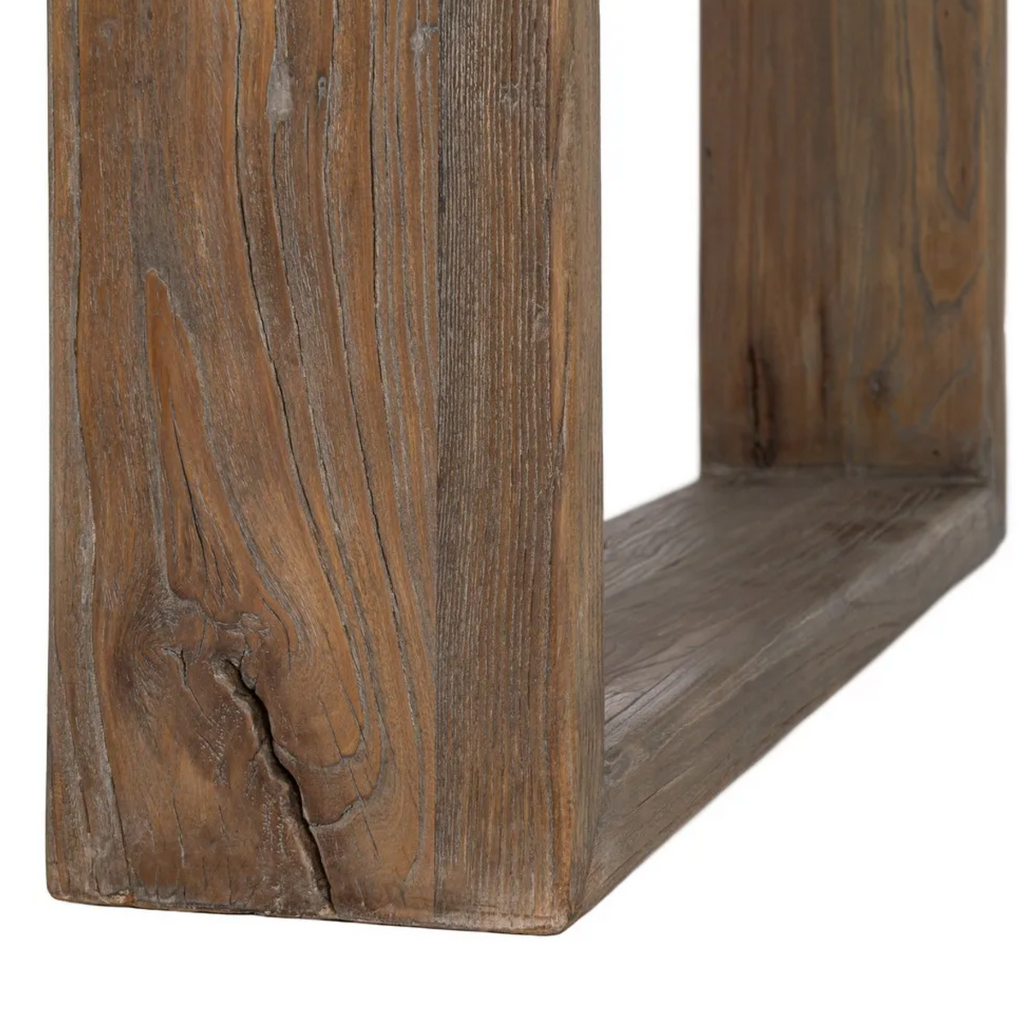 mesa de comedor madera envececida