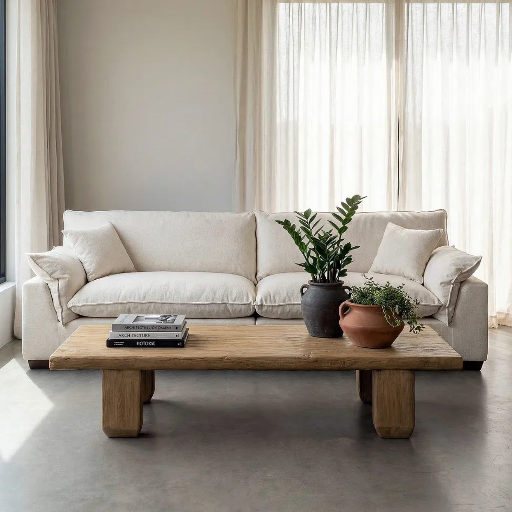 mesa de centro madera reciclada