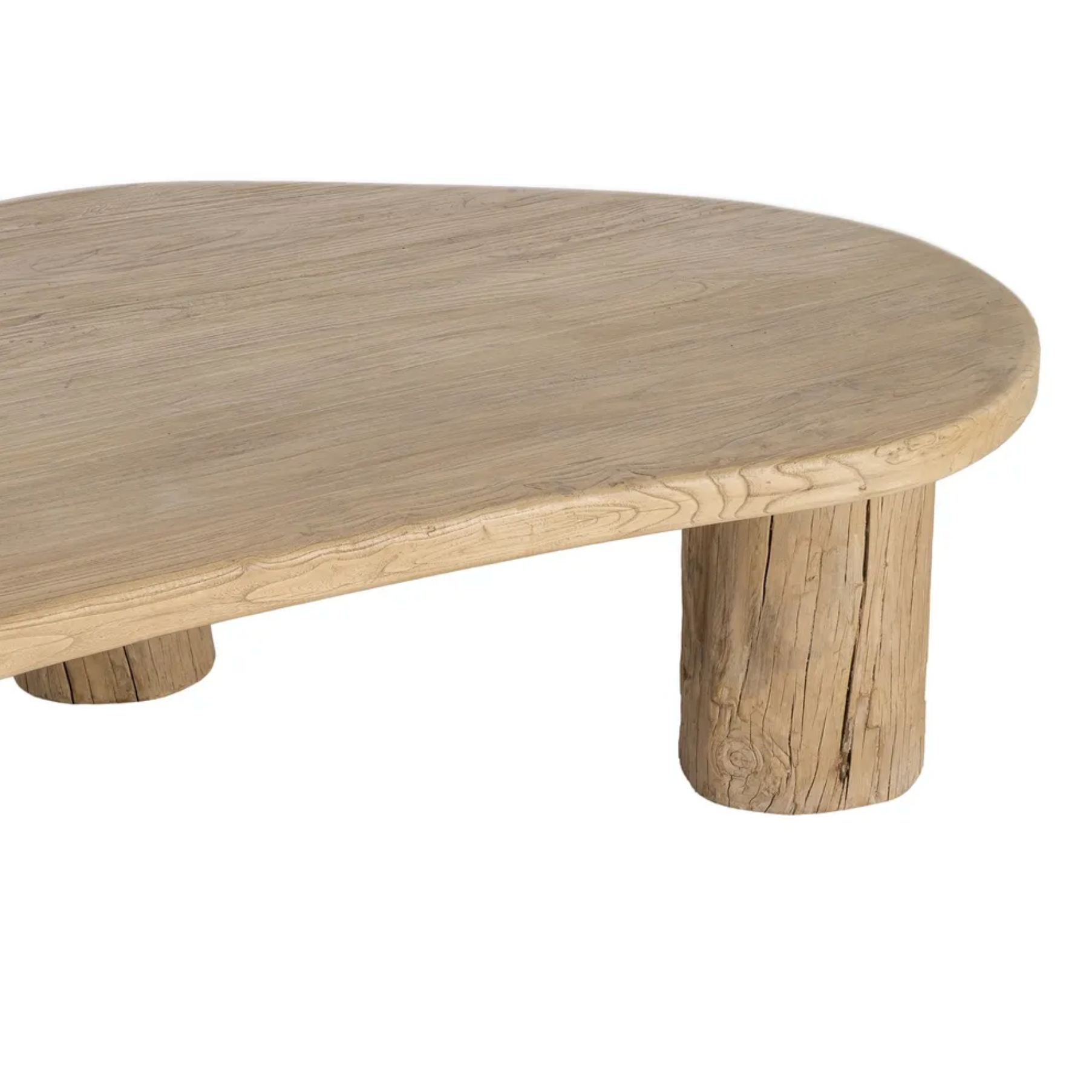 mesa de centro de madera de madera recuperada