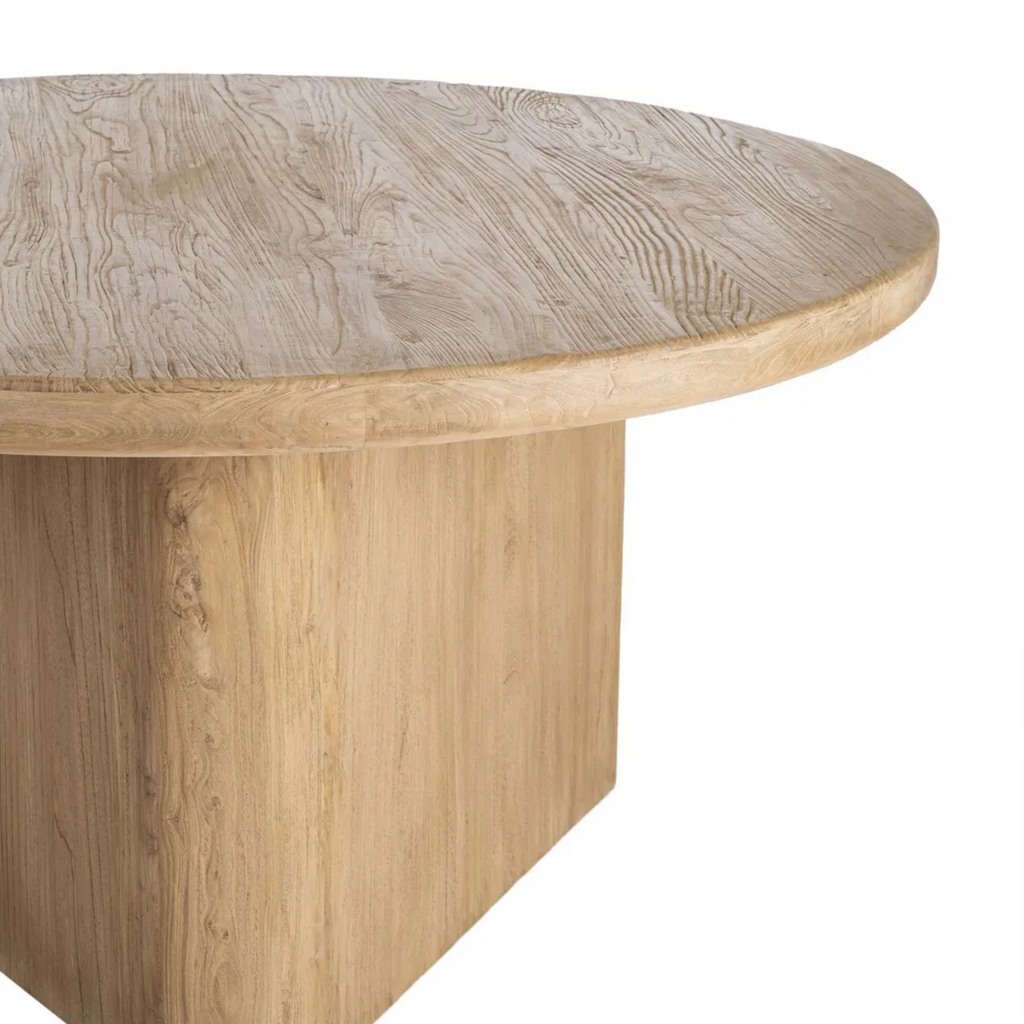 MESA REDONDA DE COMEDOR MADERA RECICLADA