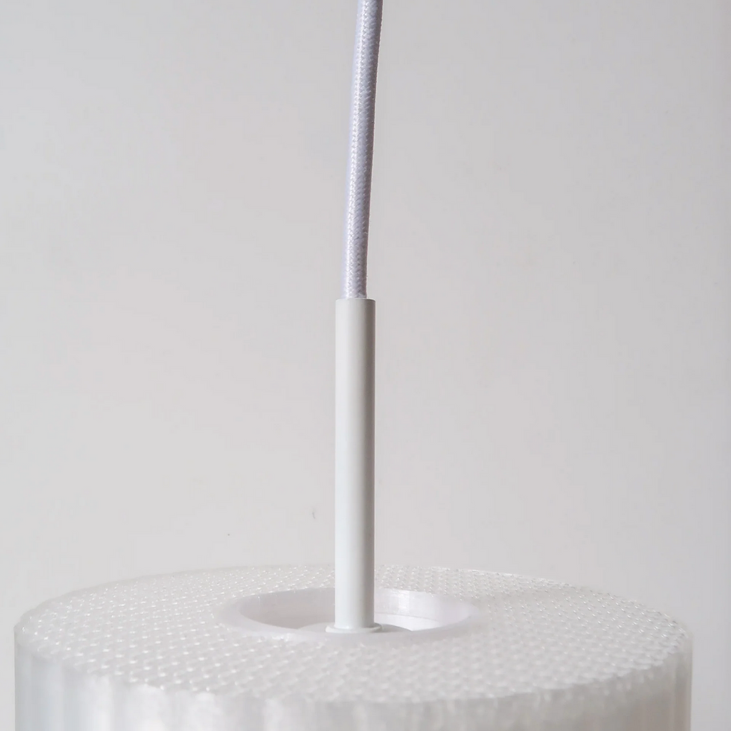 lampara bumpy bioplastico cable blanco