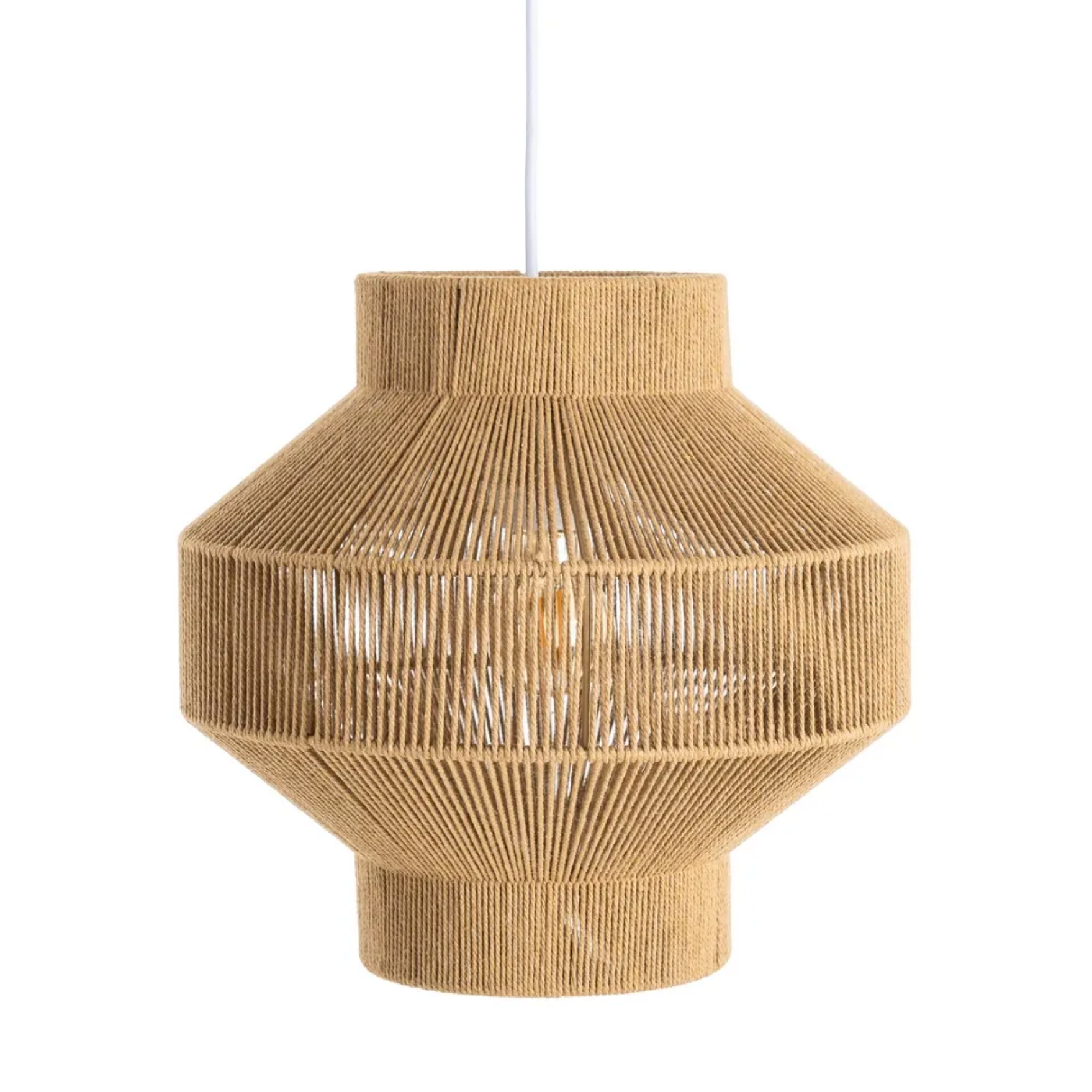 lampara de techo fibra natural