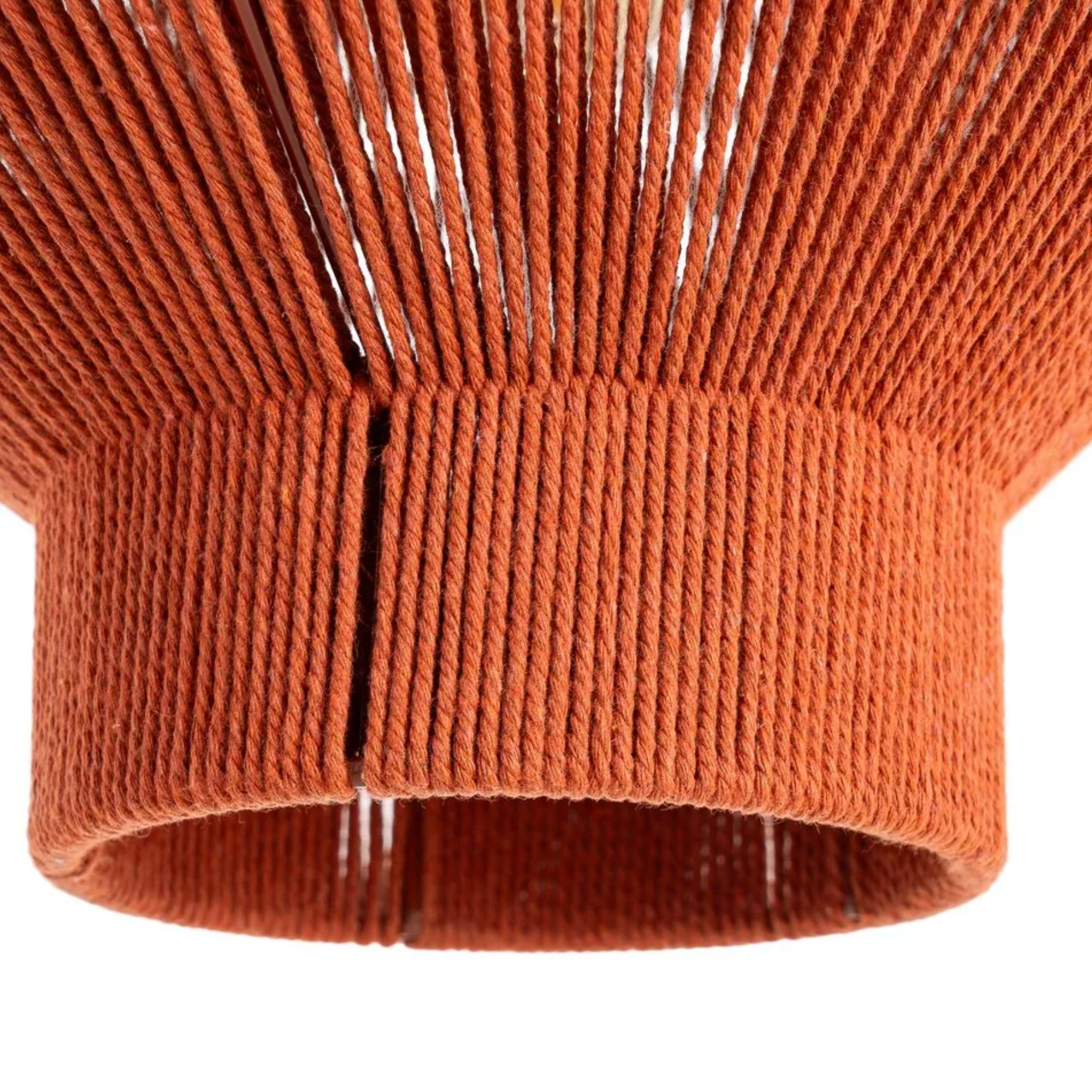 lampara fibra natural  terracota