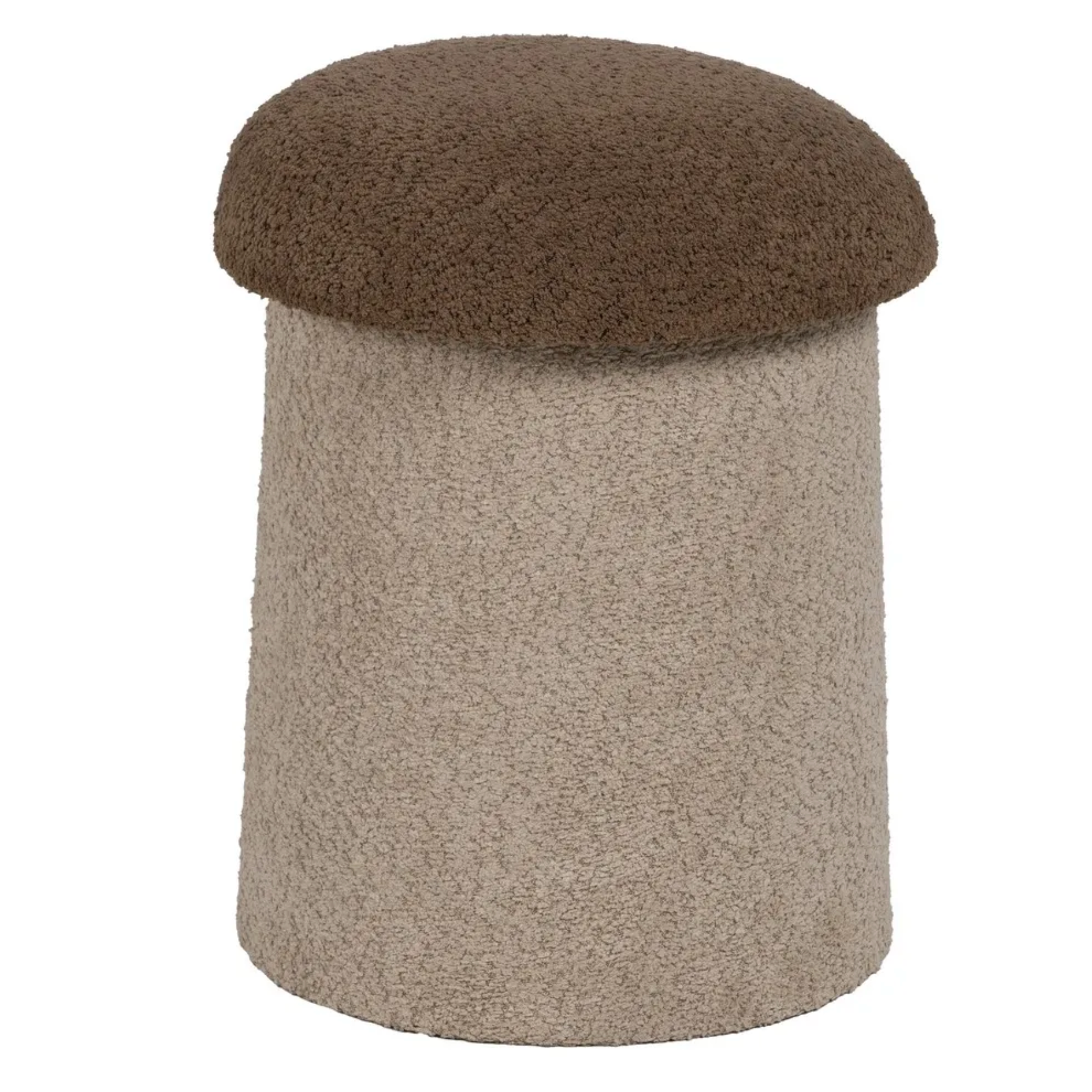 Puff Mushy de tejido bouclé | Asiento orgánico