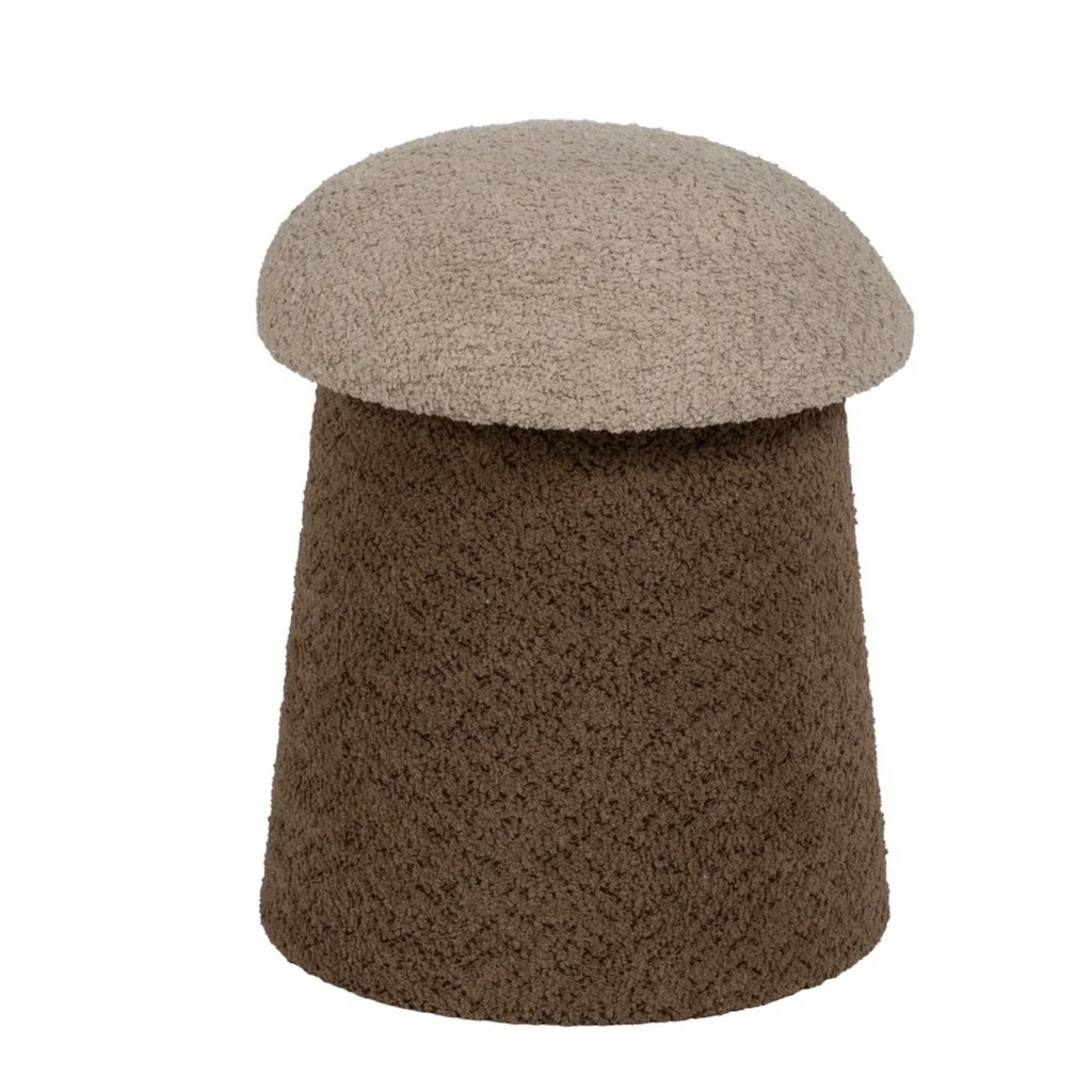 Puff Mushy de tejido bouclé | Asiento orgánico
