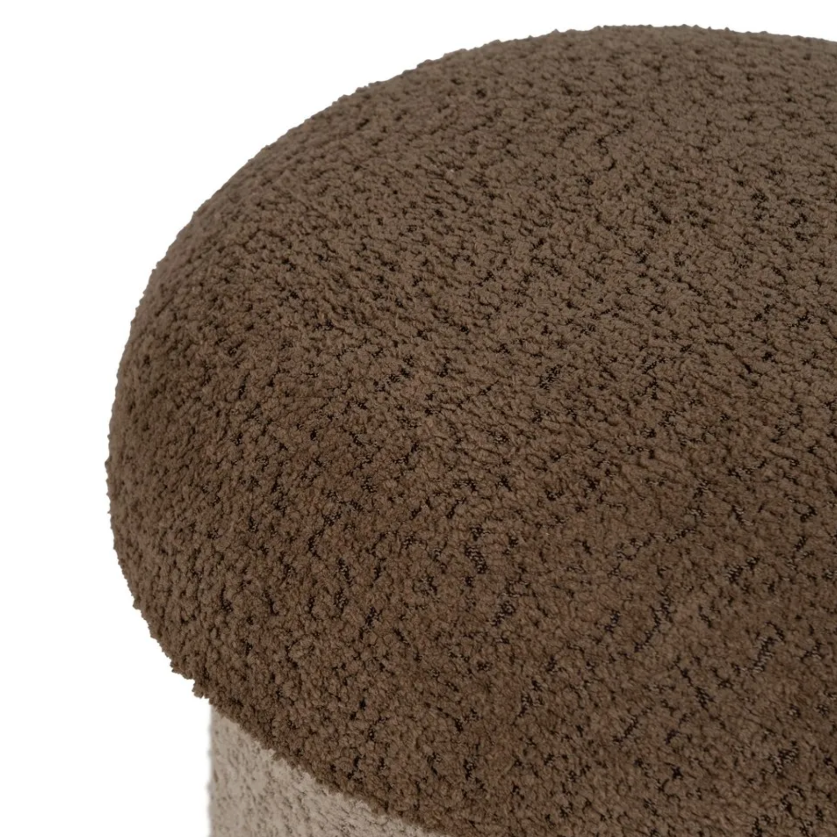 Puff Mushy de tejido bouclé | Asiento orgánico