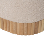 Set Nido Bouclé | Puff con almacenaje de diseño orgánico