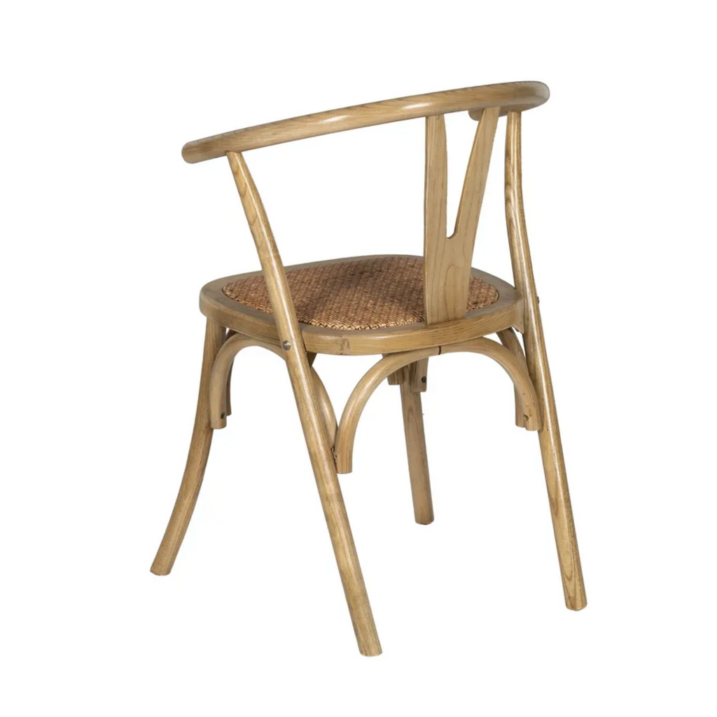 Silla CALA tipo bistró | Silla de madera maciza de olmo