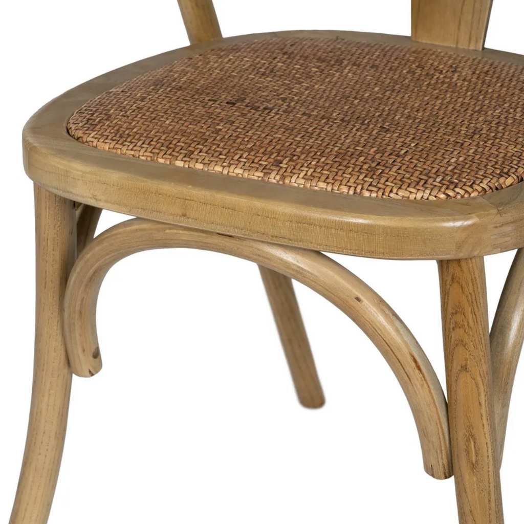 Silla CALA tipo bistró | Silla de madera maciza de olmo