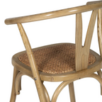Silla CALA tipo bistró | Silla de madera maciza de olmo