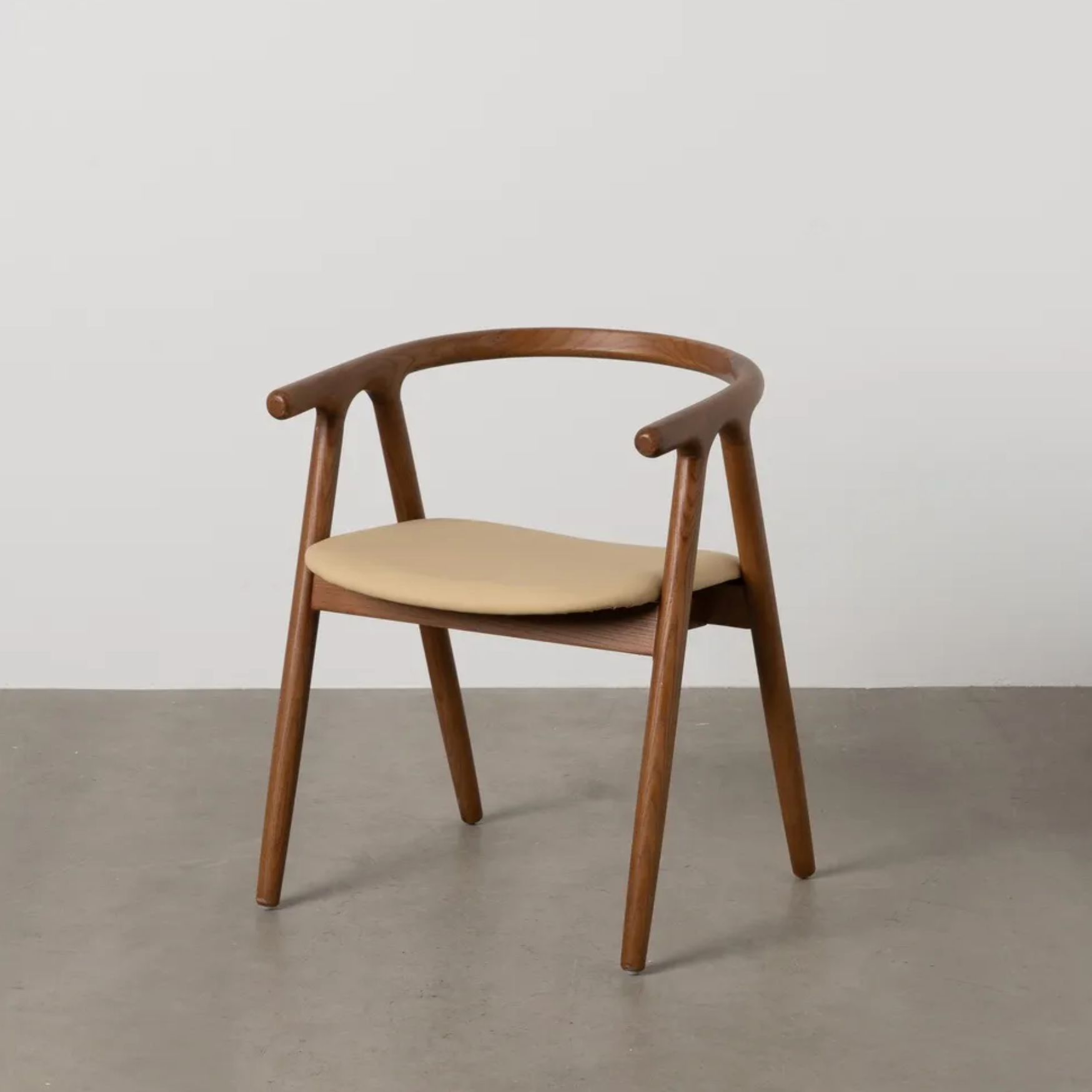 Silla AYLA Mid-Century | Silla de madera maciza de olmo