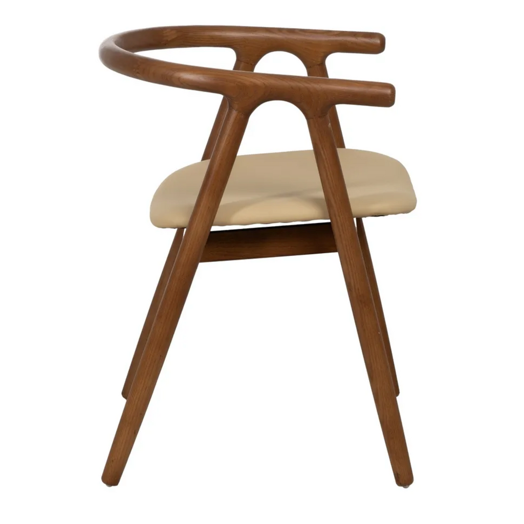 Silla AYLA Mid-Century | Silla de madera maciza de olmo