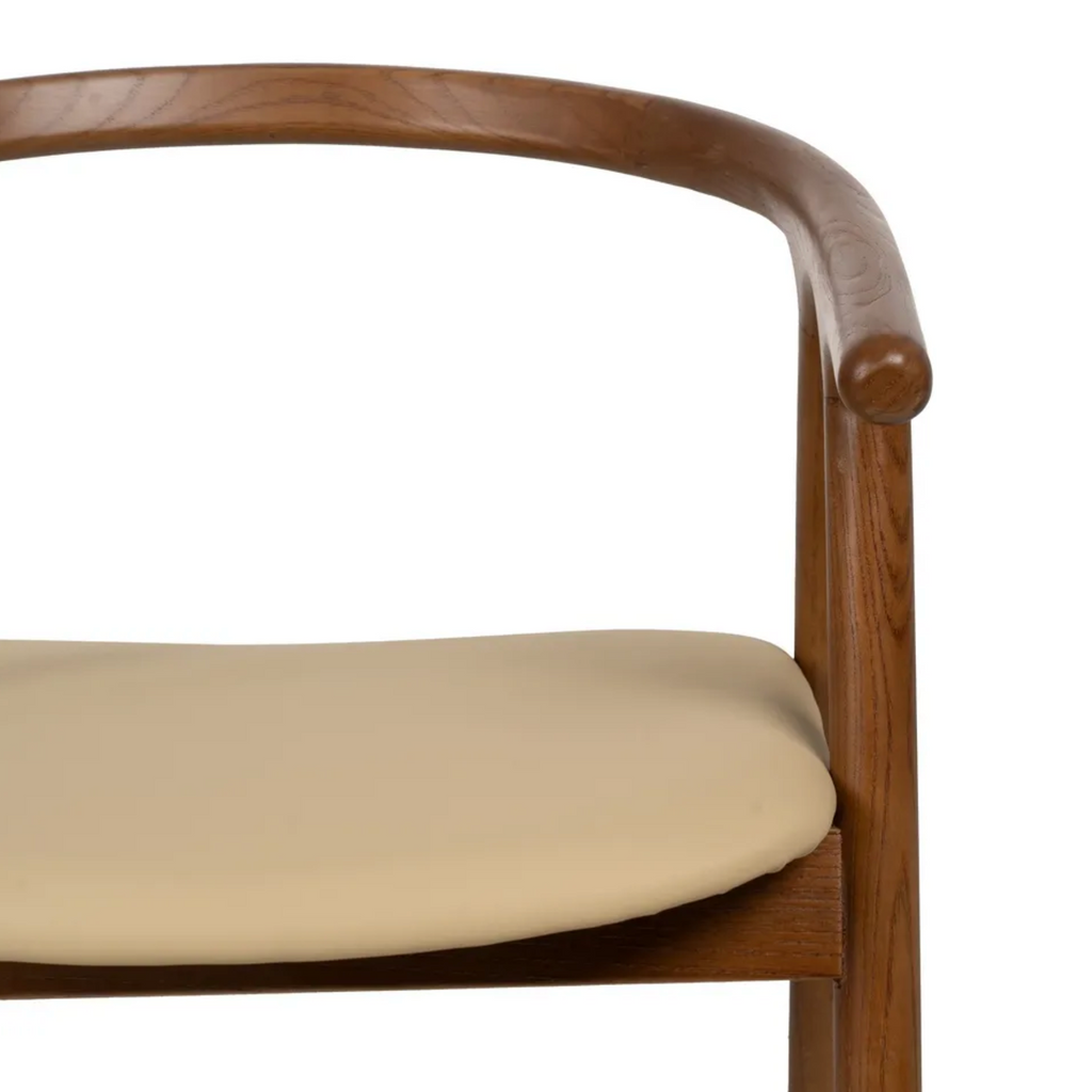 Silla AYLA Mid-Century | Silla de madera maciza de olmo