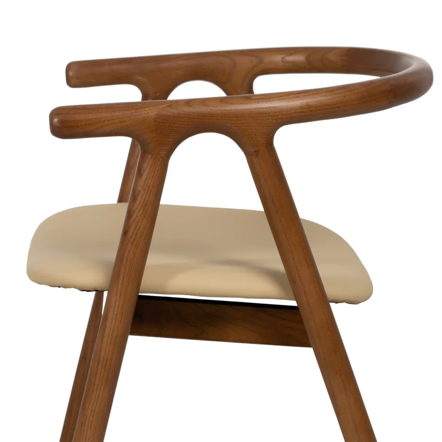 Silla AYLA Mid-Century | Silla de madera maciza de olmo