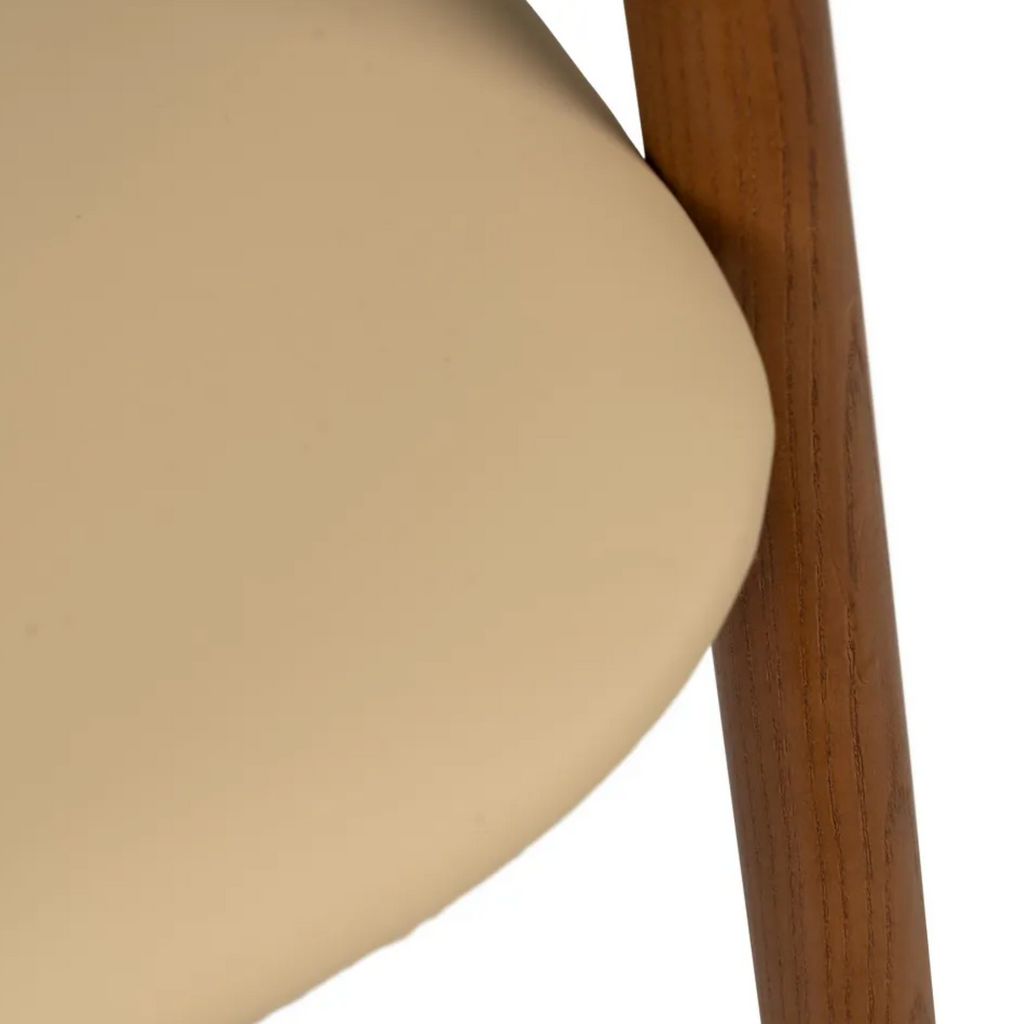 Silla AYLA Mid-Century | Silla de madera maciza de olmo