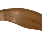 Silla NURA Mid-Century | Silla de madera maciza de teka y fibra natural