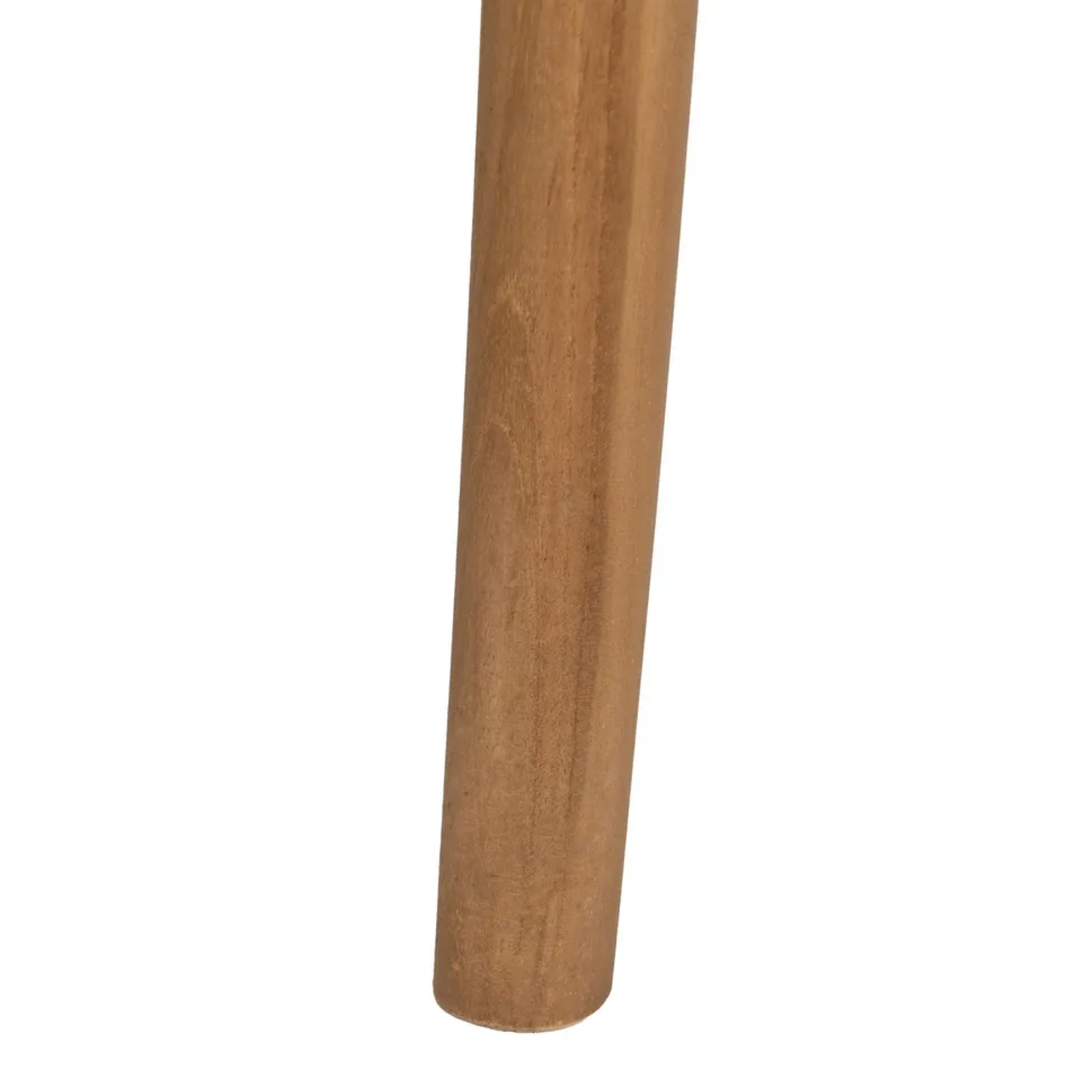 Silla NURA Mid-Century | Silla de madera maciza de teka y fibra natural