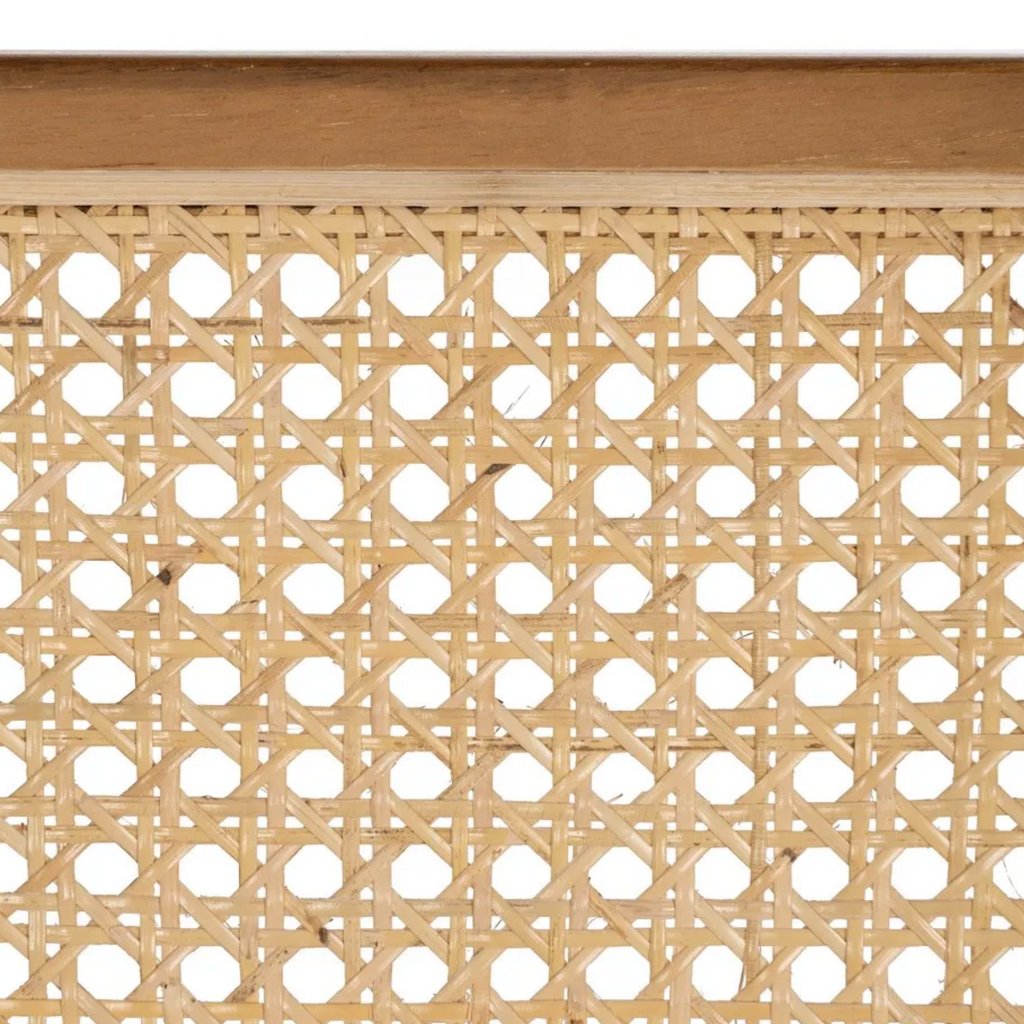 Silla SORA | Silla de madera de teka y ratán natural