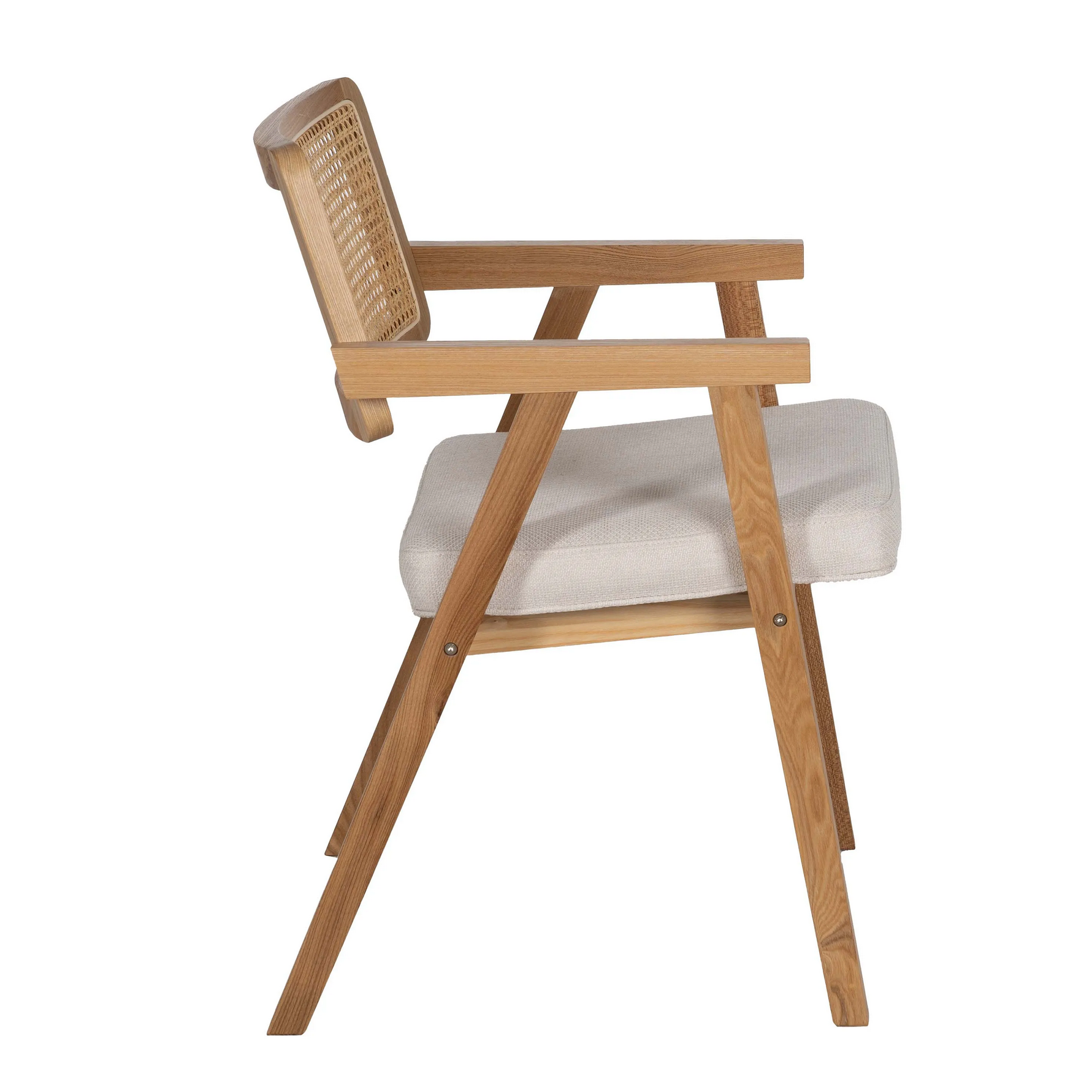 Silla SORA SOFT - Silla de madera de Haya, Ratán natural & Tapizado