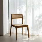 Silla SORA CLASSIC | Silla de madera de teka y ratán natural